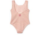 Bianco Stripe Swimsuit - Coral blush / Creme de la creme - Liewood