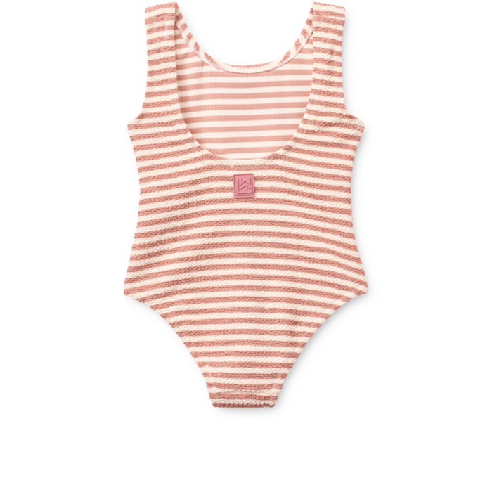 Bianco Stripe Swimsuit - Coral blush / Creme de la creme - Liewood Bianco Stripe Swimsuit - Coral blush / Creme de la creme - Liewood