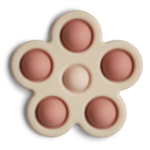 Bijtspeeltje - Bloem - Rose/Blush/Shifting Sand - Mushie Bijtspeeltje - Bloem - Rose/Blush/Shifting Sand - Mushie