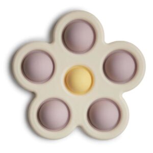 Bijtspeeltje - Bloem - Soft Lilac/Daffodil/Ivory - Mushie