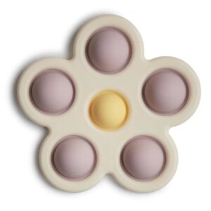 Bijtspeeltje - Bloem - Soft Lilac/Daffodil/Ivory - Mushie Bijtspeeltje - Bloem - Soft Lilac/Daffodil/Ivory - Mushie