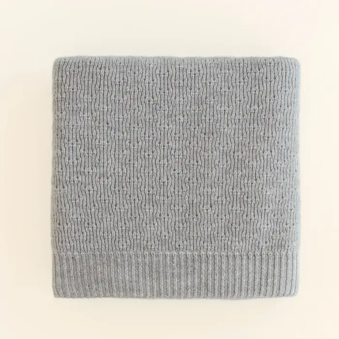 Blanket Dora - Grey Melange - HVID