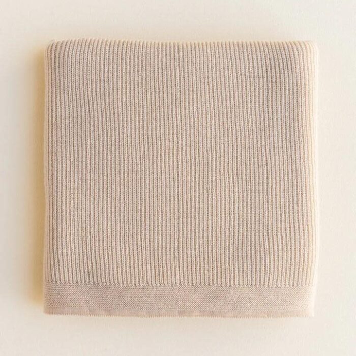 Blanket Felix - Oat - HVID Blanket Felix - Oat - HVID