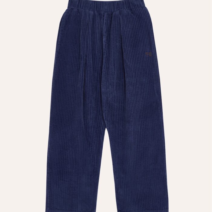 Blue Corduroy Trousers - Blue - The Campamento