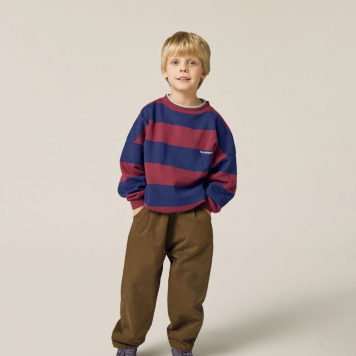 Blue Stripes Sweatshirt - Blue - The Campamento Blue Stripes Sweatshirt - Blue - The Campamento