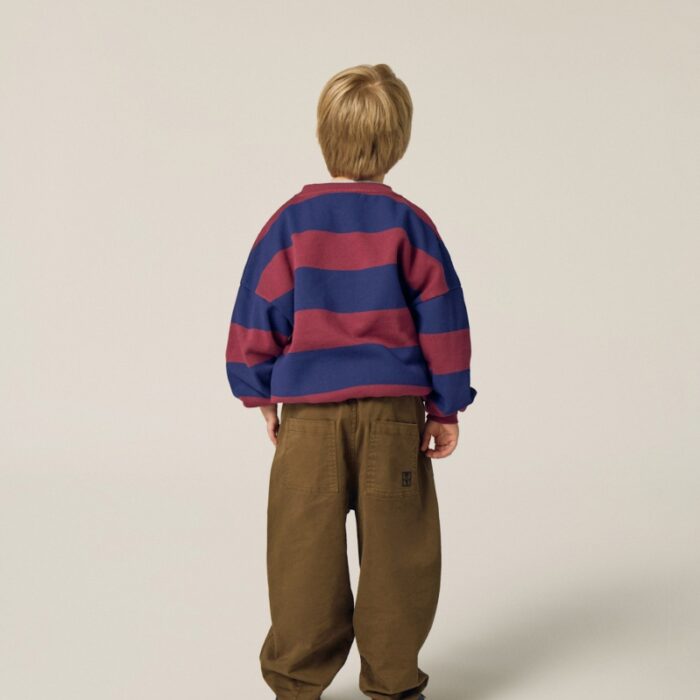 Blue Stripes Sweatshirt - Blue - The Campamento Blue Stripes Sweatshirt - Blue - The Campamento