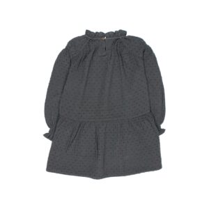 Boble Plumeti Dress - Antracite - Buho Kids