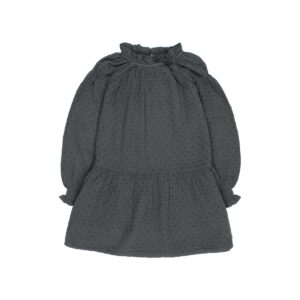 Boble Plumeti Dress - Antracite - Buho Kids