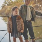 Boble Plumeti Dress - Antracite - Buho Kids