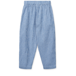 Borris Check Seersucker Pants - Check Riverside / Crisp white - Liewood
