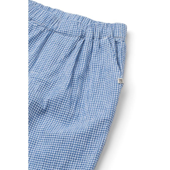Borris Check Seersucker Pants - Check Riverside / Crisp white - Liewood Borris Check Seersucker Pants - Check Riverside / Crisp white - Liewood