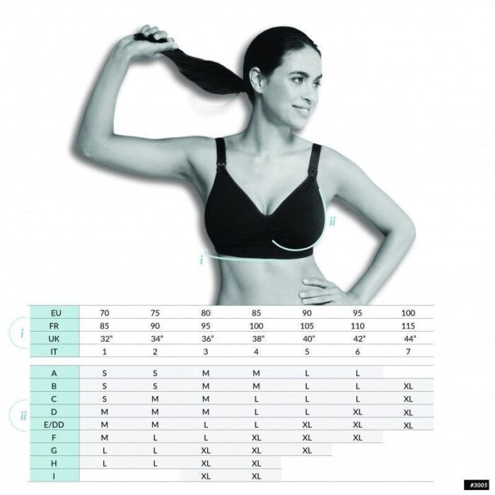 Borstvoedingsbeha Naadloos Padded - Zwart - Carriwell