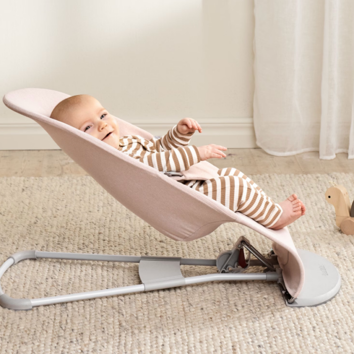 Bouncer Bliss - Woven Mélange Light Pink - Babybjorn