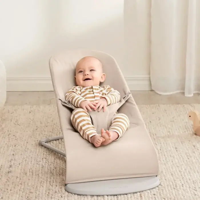 Bouncer Bliss Woven Melange - Light Beige - Babybjorn