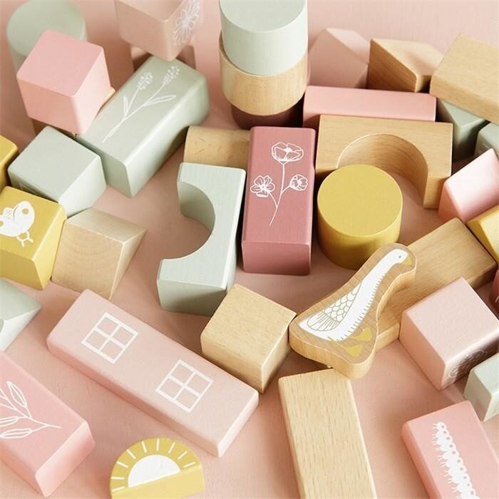 Bouwblokken roze - Little Dutch