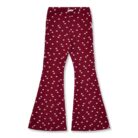 Bowie Flared Pants - Hearts AOP − Petit Blush