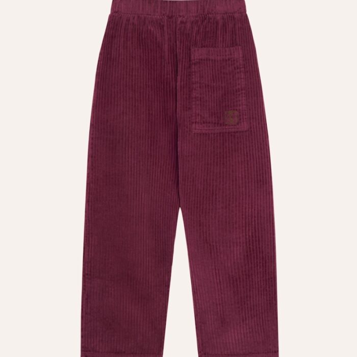 Burgundy Corduroy Trousers - Burgundy - The Campamento Burgundy Corduroy Trousers - Burgundy - The Campamento