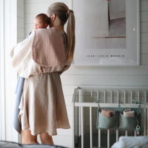 Burp Cloth - 2p - Blush/Fog - Mushie