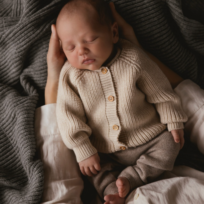 Cardigan Inga - Sand - HVID