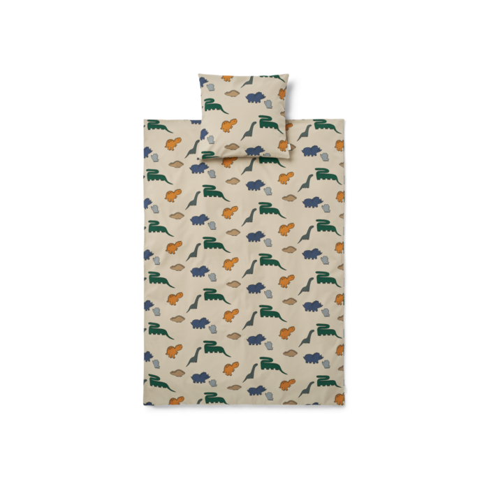 Carl Adult Printed Bedding - Dino/Mist - Liewood