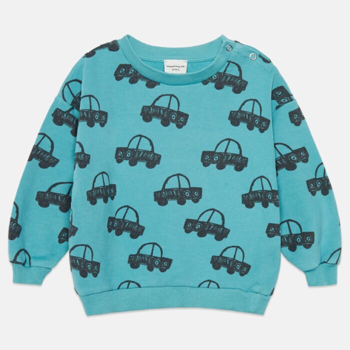 Cars all over sweatshirt - Turquesa - Weekend House Kids Cars all over sweatshirt - Turquesa - Weekend House Kids