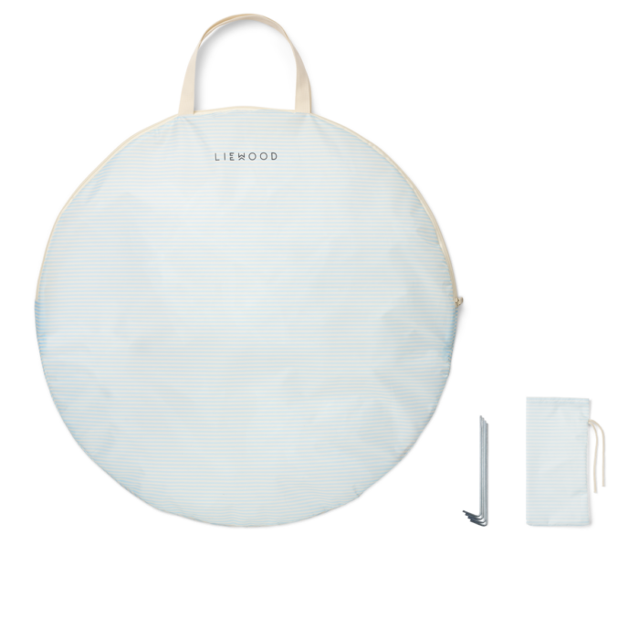 Cassie Pop Up Tent - pure sky / creme de la creme stripe - Liewood