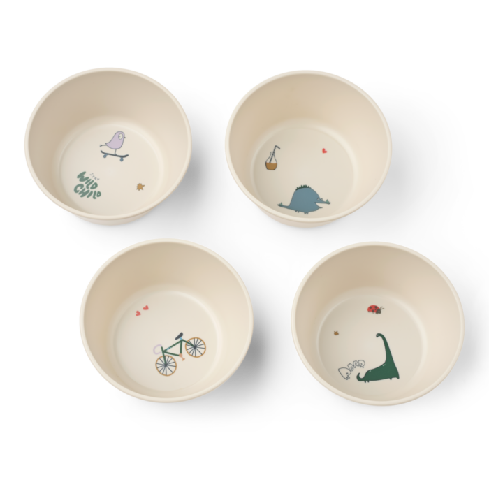 Cees Bowl 4-Pack - Tamtam / Sandy - Liewood