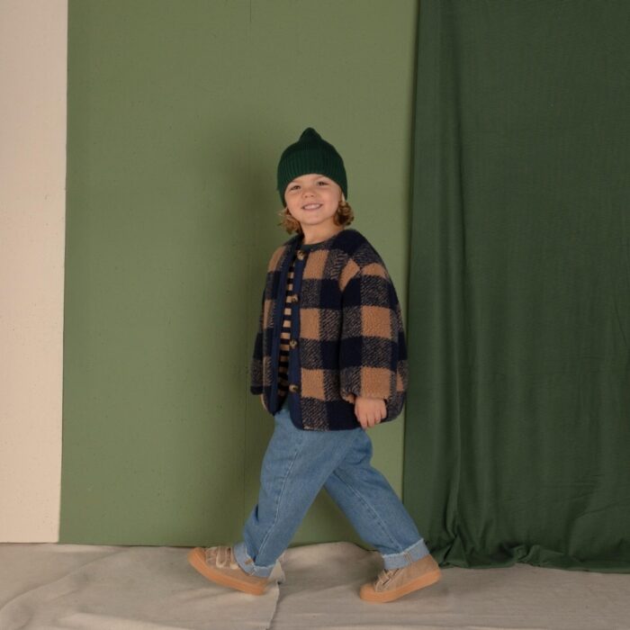 Check Jacket - Navy Checkered - Nixnut