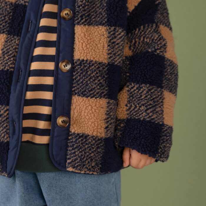 Check Jacket - Navy Checkered - Nixnut