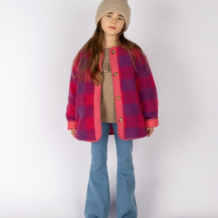 Check jacket - Cherry - Nixnut Check jacket - Cherry - Nixnut