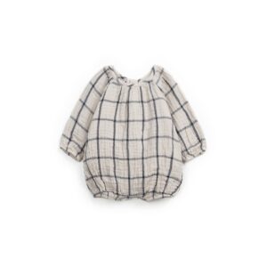 Checked Woven Jumpsuit - So So - Play Up Mini Checked Woven Jumpsuit - So So - Play Up Mini