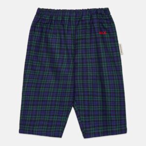 Checkered popelin baby pants - Blue - Weekend House Kids