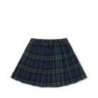 Checky Pleat Skirt - Green Check - Konges Slojd