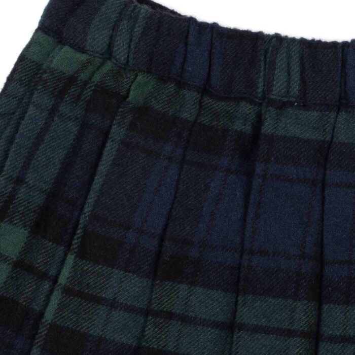 Checky Pleat Skirt - Green Check - Konges Slojd Checky Pleat Skirt - Green Check - Konges Slojd