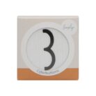 Cijferbuttons verjaardagskroon - Olijf - 3 tot 6 - Liezelijn