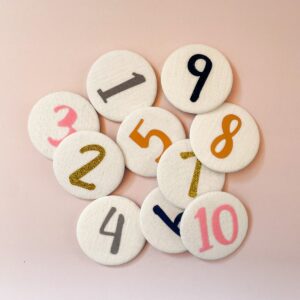 Cijferbuttons verjaardagskroon - Goud - 3 tot 6 - Liezelijn