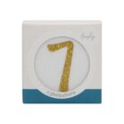 Cijferbuttons verjaardagskroon - Goud - 7 tot 10 - Liezelijn