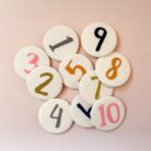 Cijferbuttons verjaardagskroon - Goud - 7 tot 10 - Liezelijn