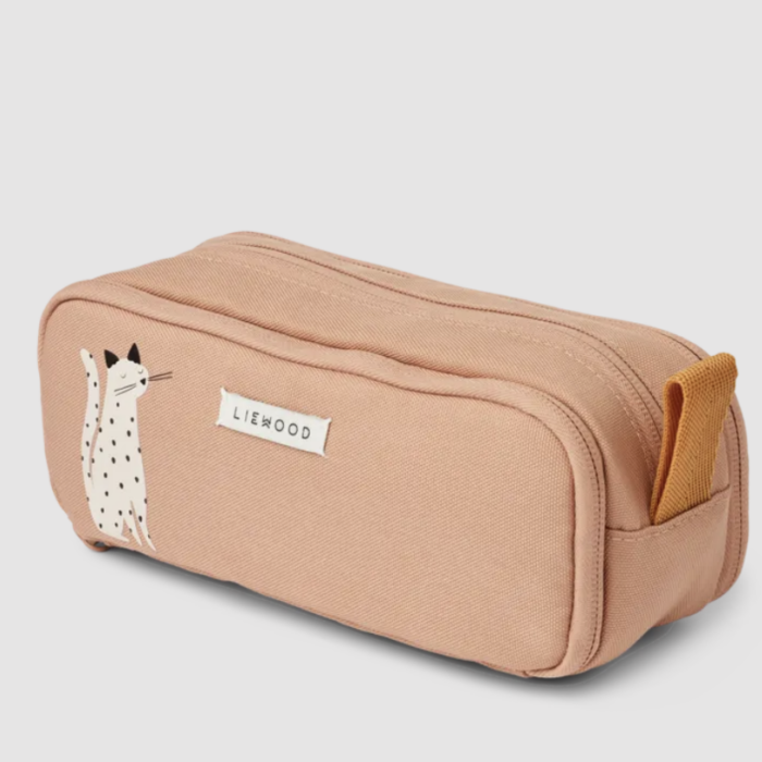 Cindy Pencil Case - Cat / Tuscany rose - Liewood