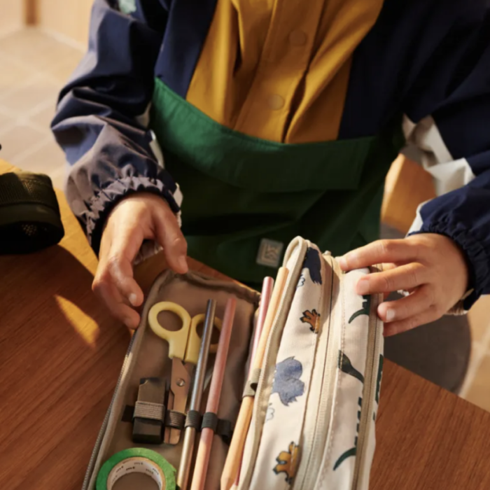 Cindy Pencil Case - Dinosaurs / Mist - Liewood