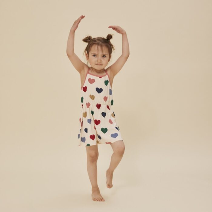Classic Strap Dress - Bon Coeur Coloré - Konges Slojd Classic Strap Dress - Bon Coeur Coloré - Konges Slojd