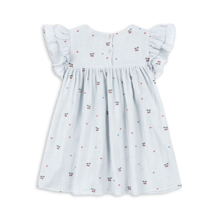 Coco Dress - Cherry Blue Coeur - Konges Slojd Coco Dress - Cherry Blue Coeur - Konges Slojd
