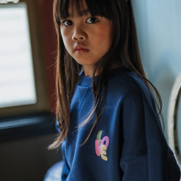 Coco Sweater - Dark Blue − Petit Blush Coco Sweater - Dark Blue − Petit Blush