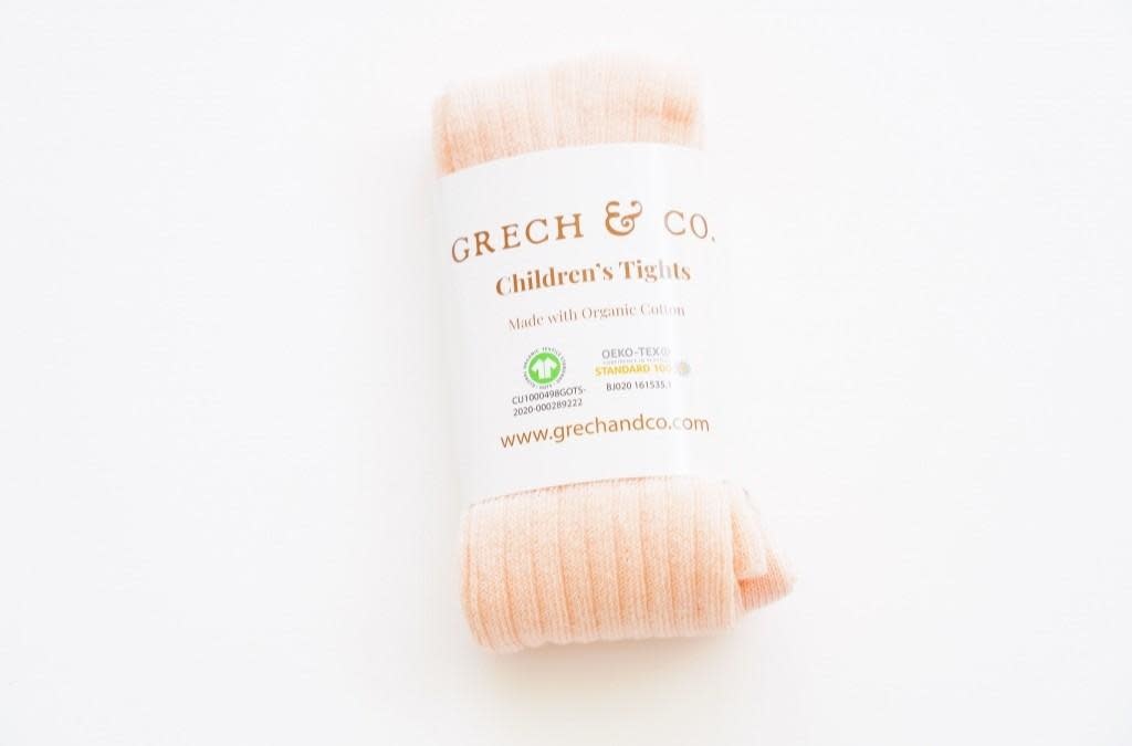 Collants Organic Cotton - Shell - Grech & Co Collants Organic Cotton - Shell - Grech & Co