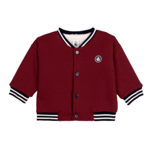 College Teddy Jacket - Bordeaux - Petit Bateau