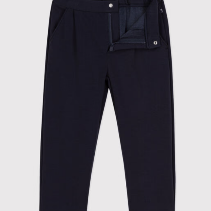 Comfy Fleece Broek Junior - Navy - Petit Bateau Comfy Fleece Broek Junior - Navy - Petit Bateau