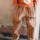 Corduroy Wide Pants - Checks Toasted - Lotiekids