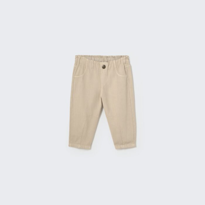 Cotton Pants - Stone - My Little Cozmo Cotton Pants - Stone - My Little Cozmo