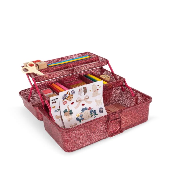 Creative Art Caddy - Glitter Rose - Konges Slojd