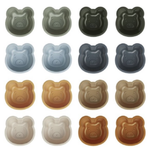 Cup Cake Vormpjes Tilo - 16 stuks - Mr bear/Faune green mix - Liewood